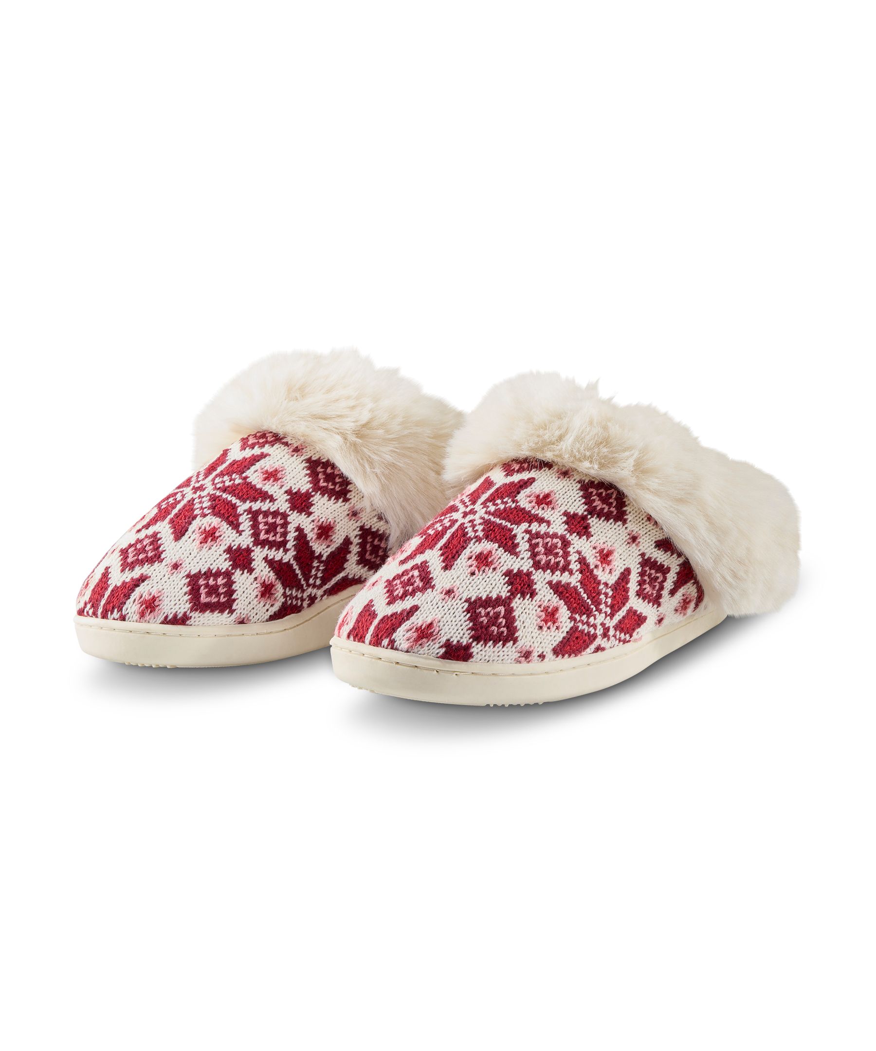 Denver Hayes Women's Nordic Knit Slippers