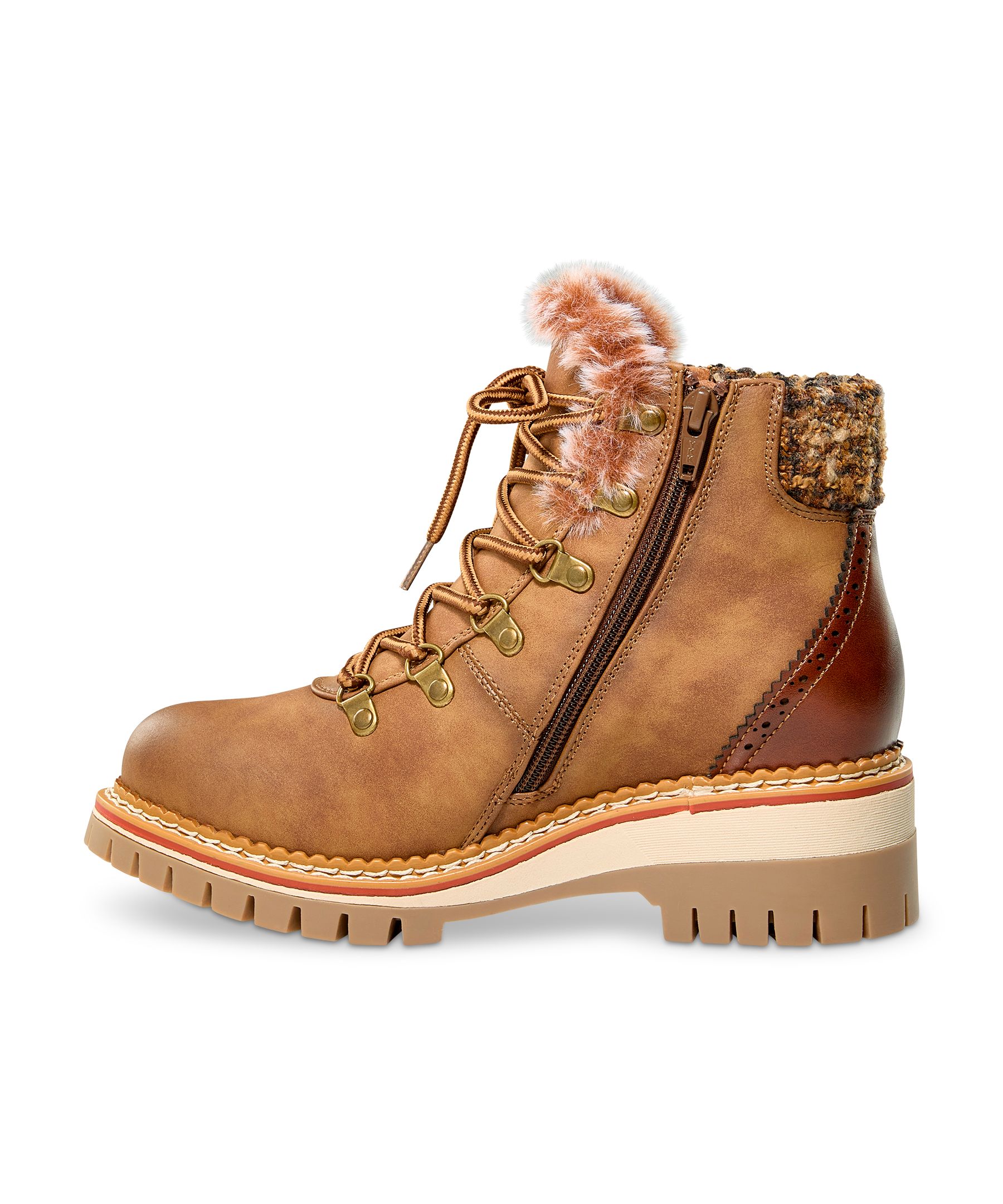 Denver Hayes Women's Aspen Lace-Up with Zipper Boots