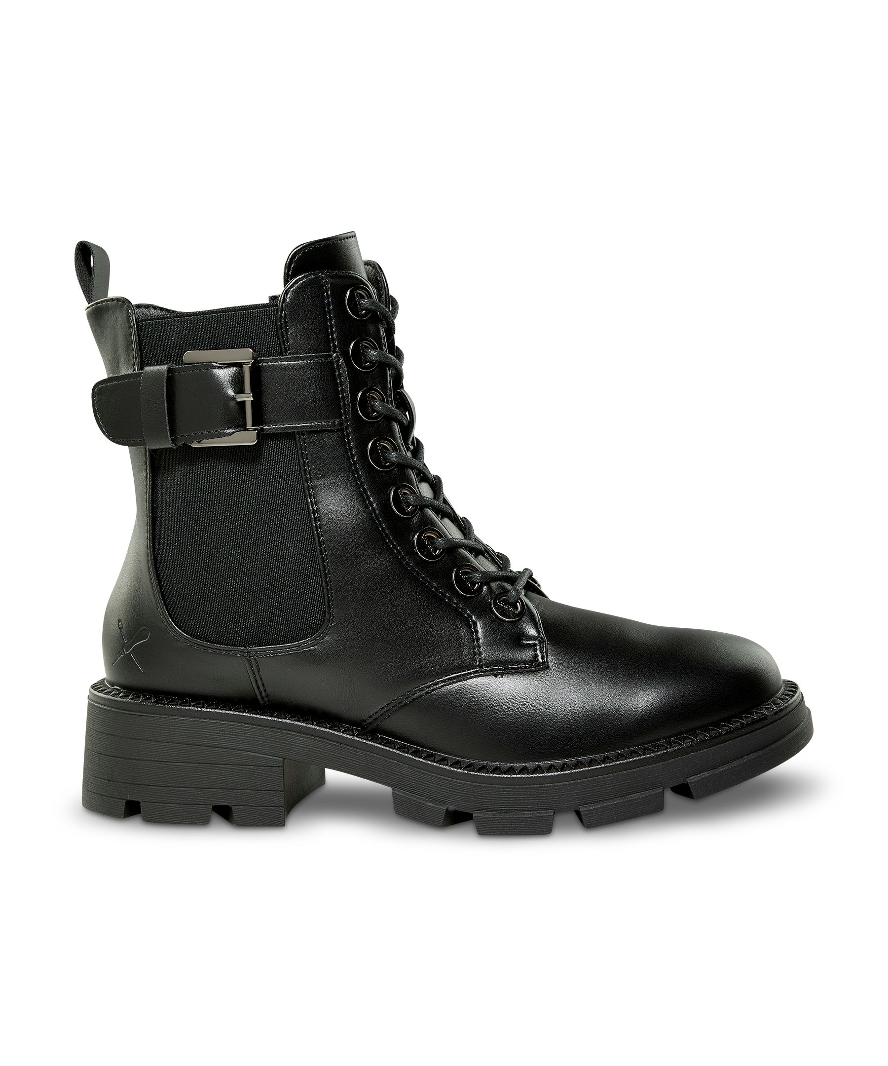 Denver Hayes Women's Shayze Lace-Up Zippered Chelsea Boots