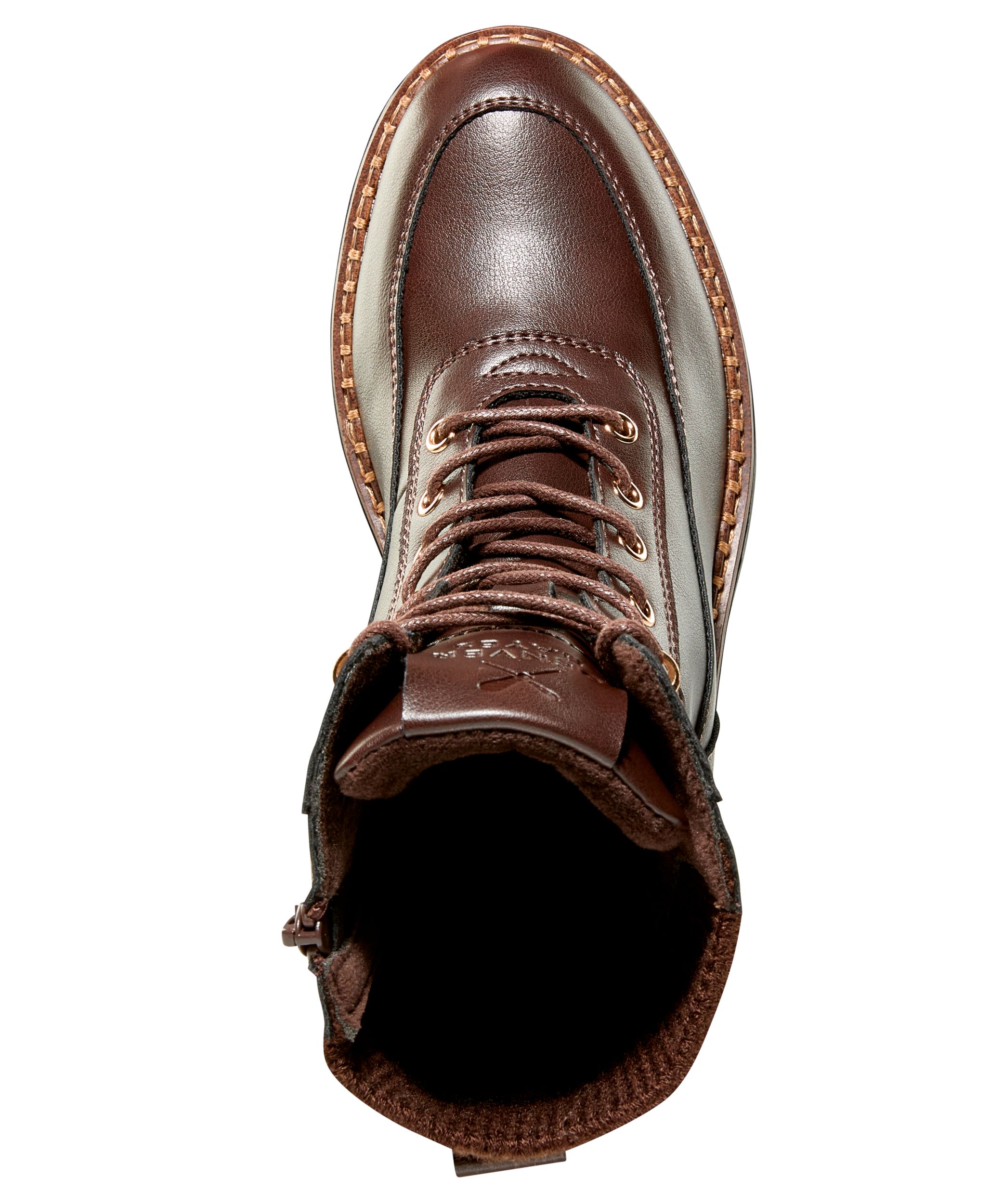 Denver Hayes Women's Sable Lace-Up Zippered Boots