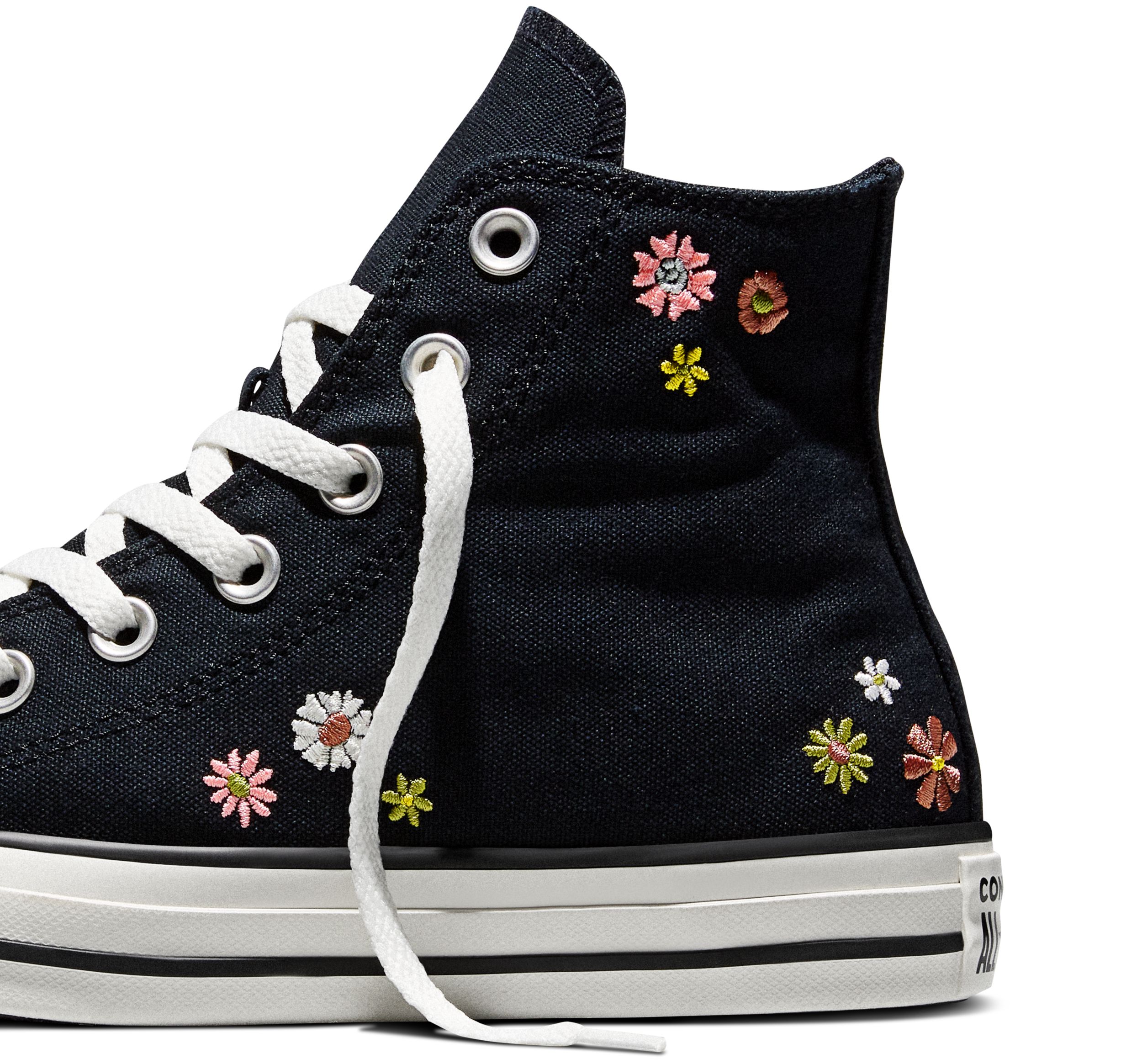 Converse Women's Embroidered Florals Sneakers