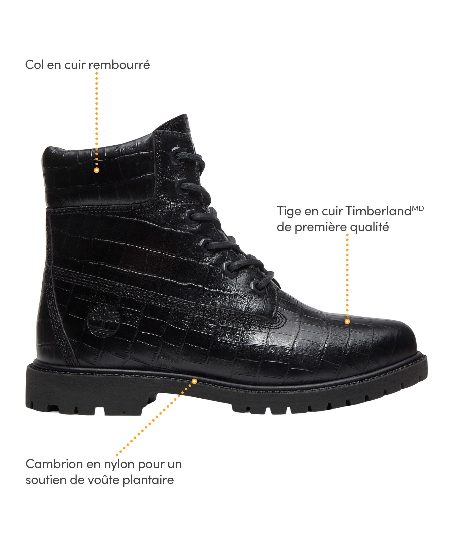 Bottes de travail imperméables 6&nbsp;po pour femmes, Crocodile, Timberland
