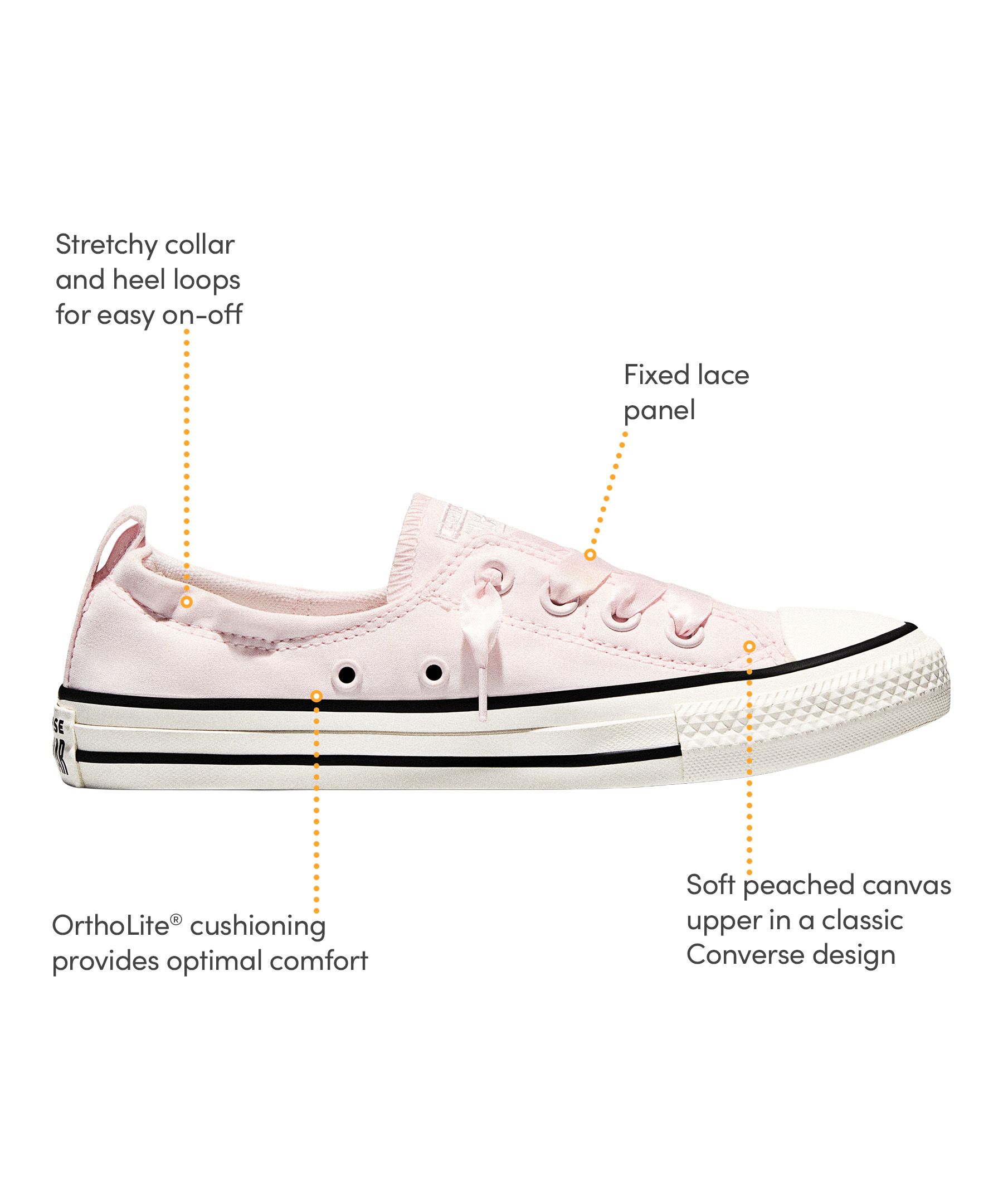 Converse Women's Shoreline Peached Pretty Slip On Sneakers
