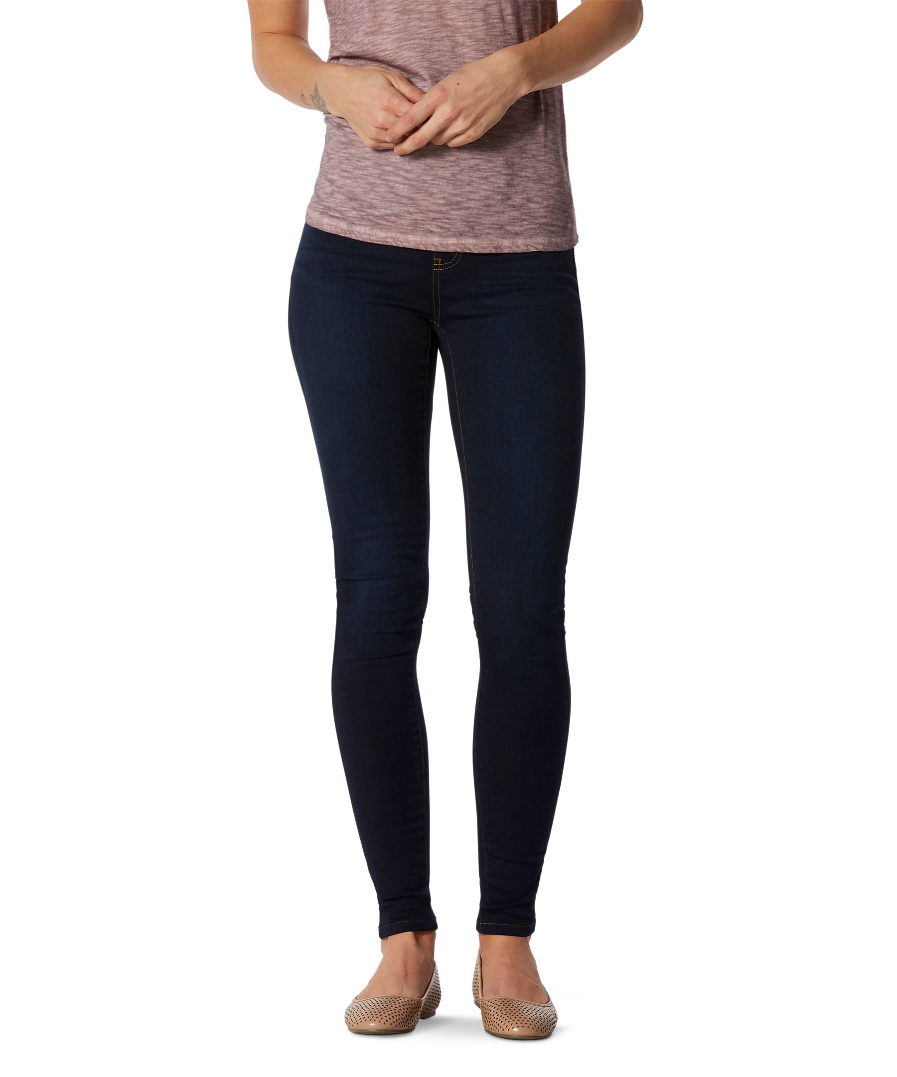 Jegging moulant à enfiler à taille mi-basse pour femmes, Denver Hayes