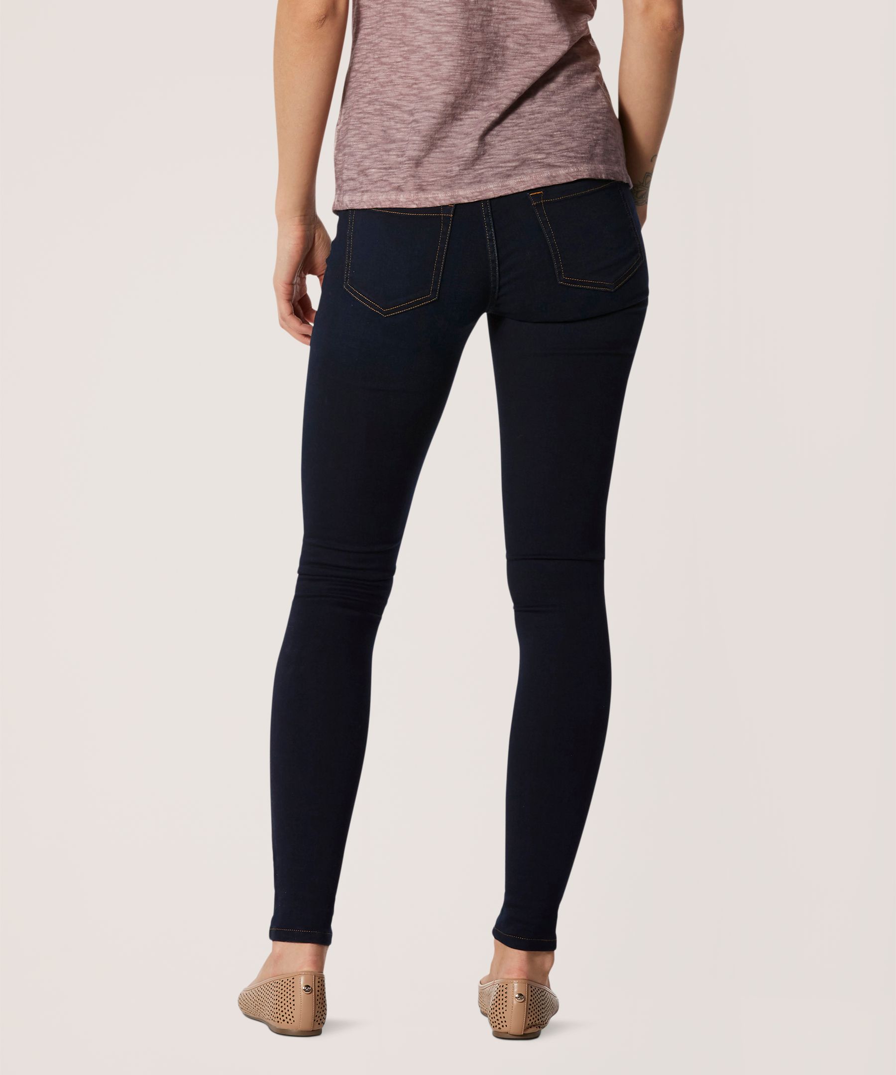 Jegging moulant à enfiler à taille mi-basse pour femmes, Denver Hayes