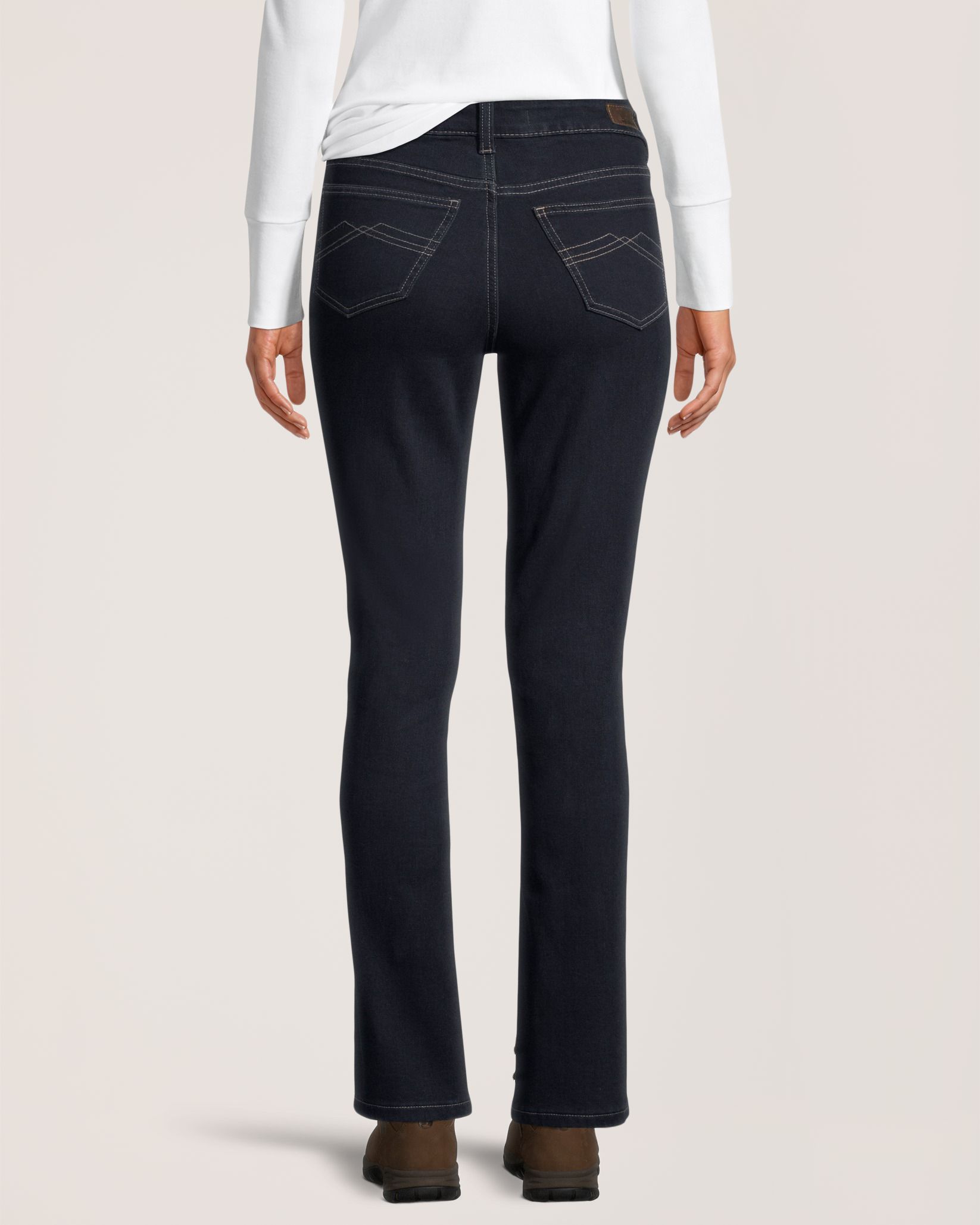 WindRiver Women's T-Max Heat Lined High Rise Straight Jeans