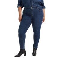Levi's Women's 721 High Rise Skinny Jeans - Blue Story - Plus Size Front_Flat