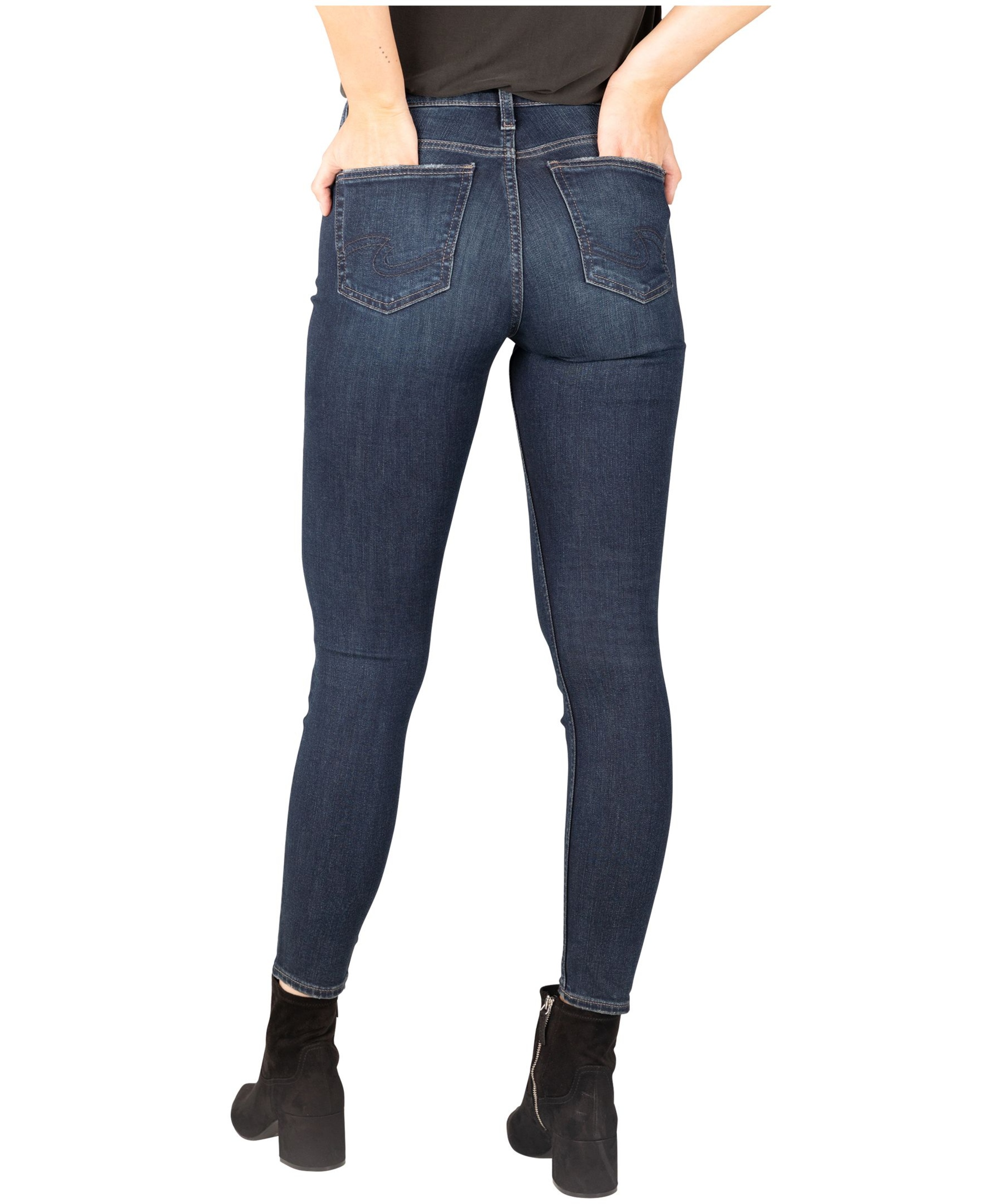 Women's Avery Curvy Hugh Rise Skinny Jeans - Dark Indigo | Marks