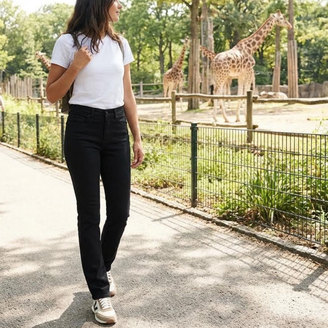 Denver Hayes Women's Slim Fit High Rise Straight Jeans