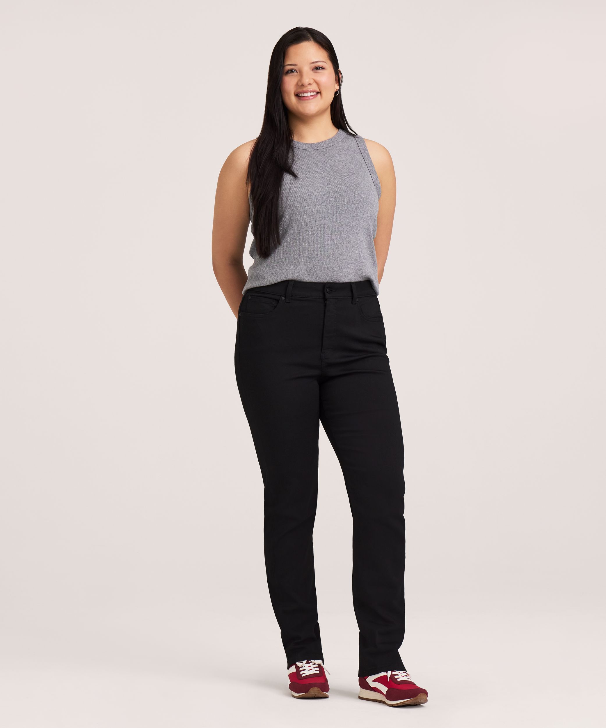 Denver Hayes Women's Slim Fit High Rise Straight Jeans