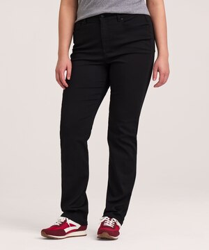 Jean Denver Hayes de coupe étroite à jambe droite et à taille haute pour femmes