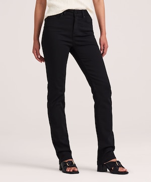 Jean Denver Hayes de coupe étroite à jambe droite et à taille haute pour femmes