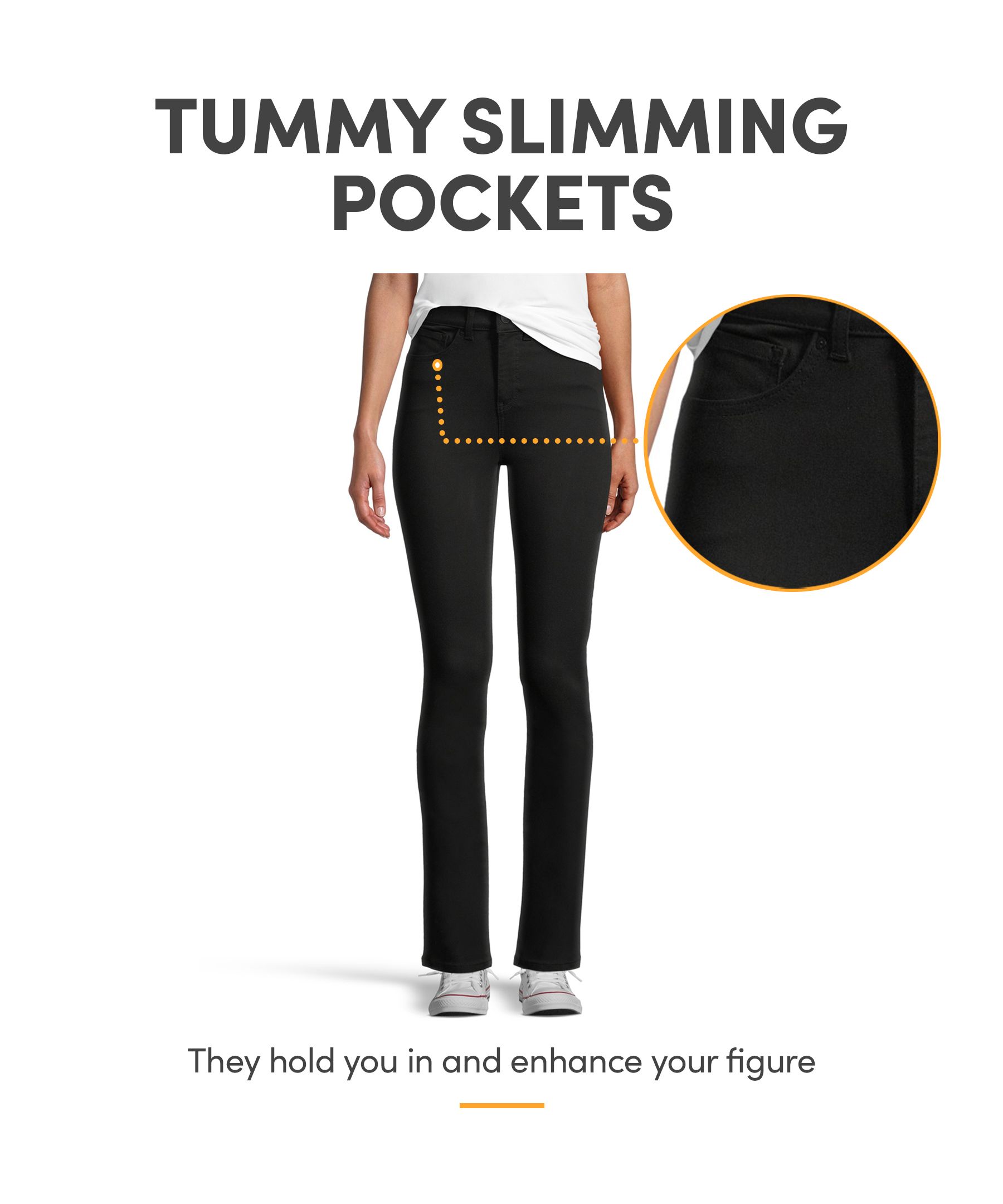 Denver Hayes Women's Slim Fit High Rise Straight Jeans