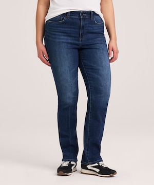 Denver Hayes Women's Slim Fit High Rise Straight Jeans