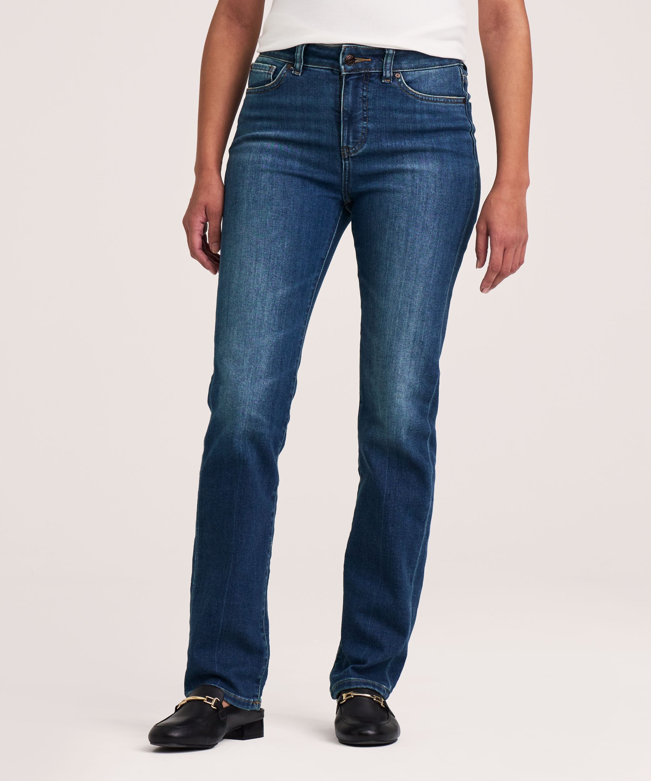 Denver Hayes Women's Slim Fit High Rise Straight Jeans