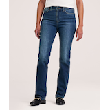 Jean Denver Hayes de coupe étroite à jambe droite et à taille haute pour femmes Front_Flat