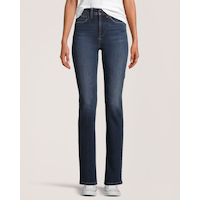 Denver Hayes Women's Slim Fit High Rise Straight Jeans Front_Flat