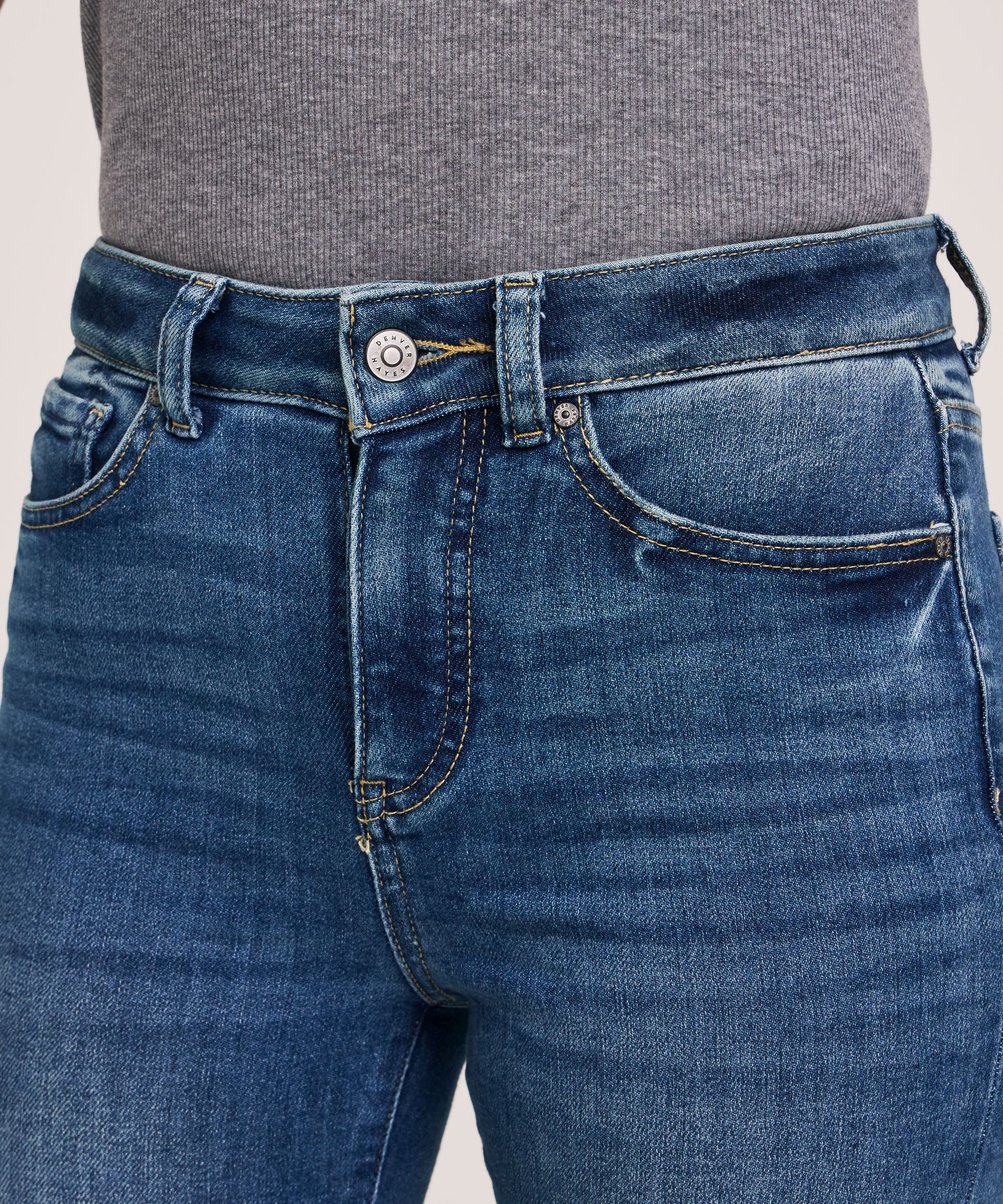 Denver Hayes Women's  Slim Fit High Rise Straight Jeans