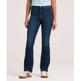 Jean semi-évasé Denver Hayes à taille haute pour femmes Front_Flat