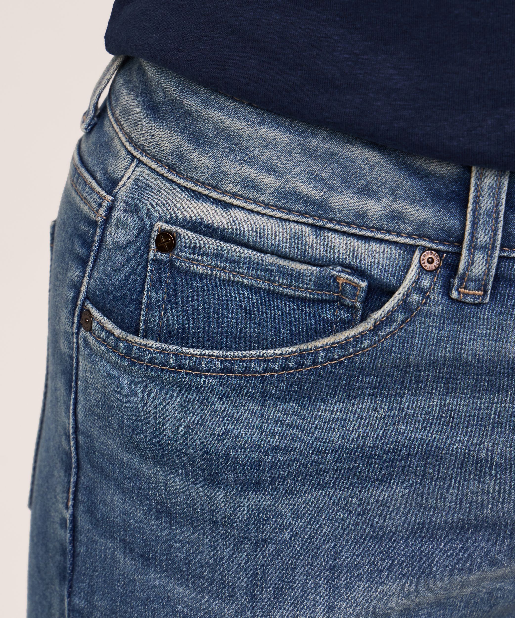 Jean étroit semi-évasé Denver Hayes à taille haute pour femmes