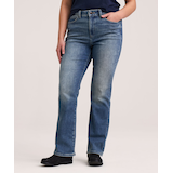 Jean étroit semi-évasé Denver Hayes à taille haute pour femmes Front_Flat