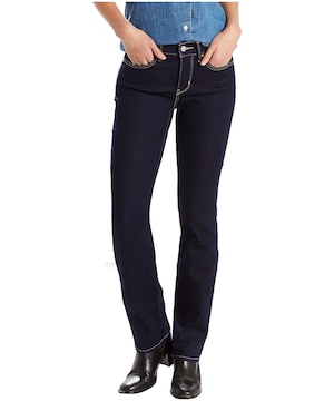 Jean galbant de Levi's à jambe droite et à taille mi-basse pour femmes, 314