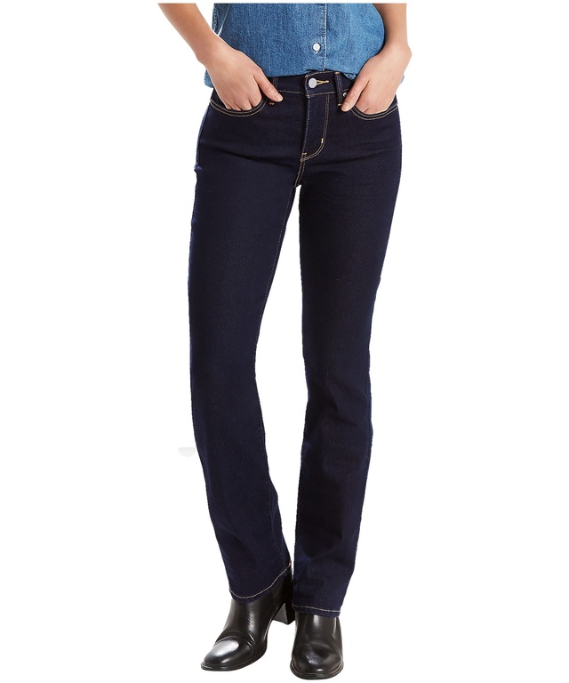 Jean galbant de Levi's à jambe droite et à taille mi-basse pour femmes, 314