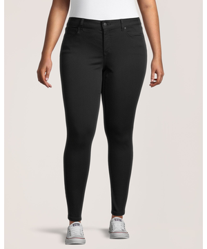 Denver Hayes Women's Curvy Fit Mid Rise Skinny Jeans