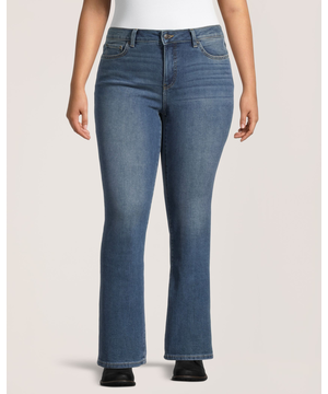 Denver Hayes Women's Curvy Fit Mid Rise Bootcut Jeans
