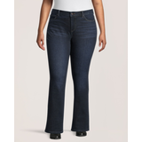 Jean semi-évasé Denver Hayes à taille mi-basse épousant les courbes pour femmes Front_Flat