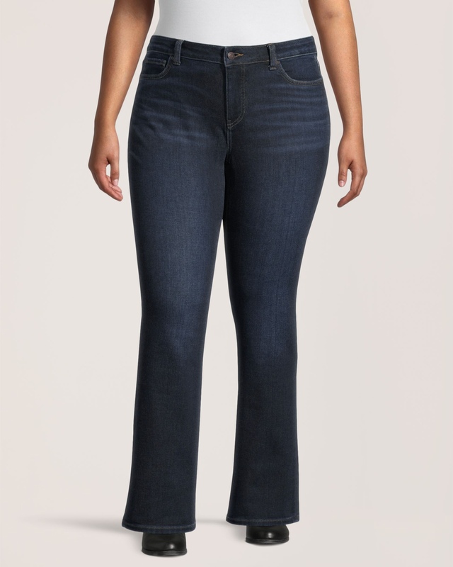 Denver Hayes Women's Curvy Fit Mid Rise Bootcut Jeans