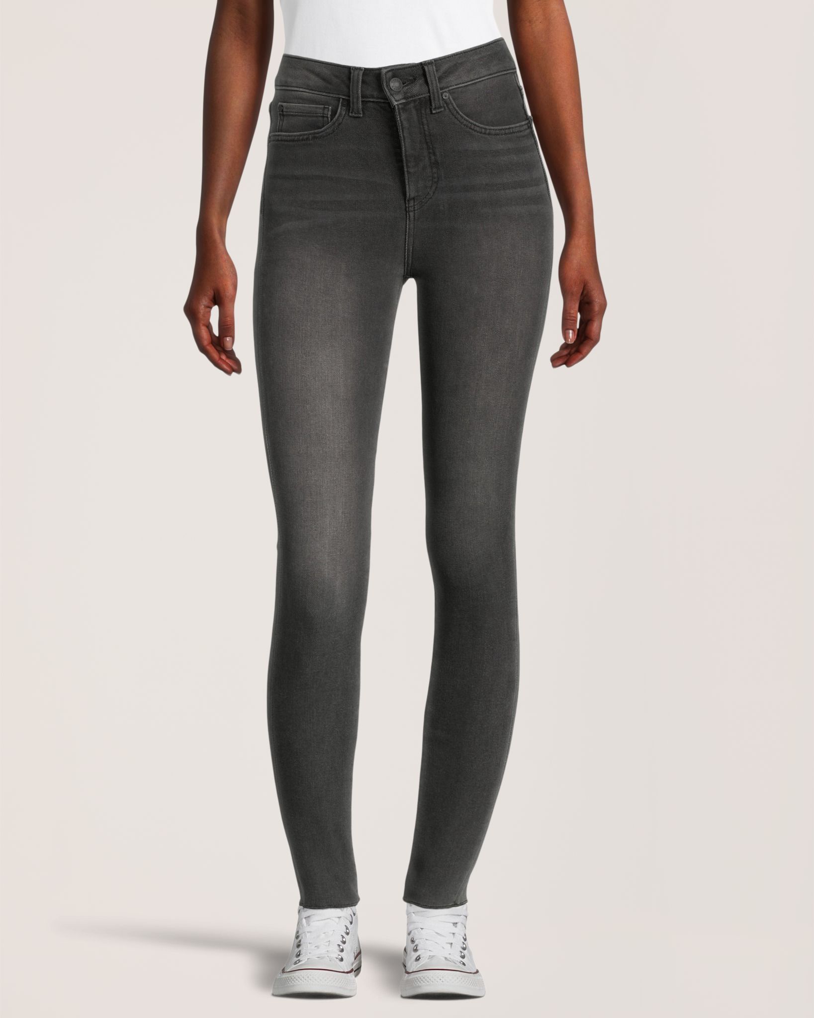 Jean moulant à taille haute pour femmes, Denver Hayes