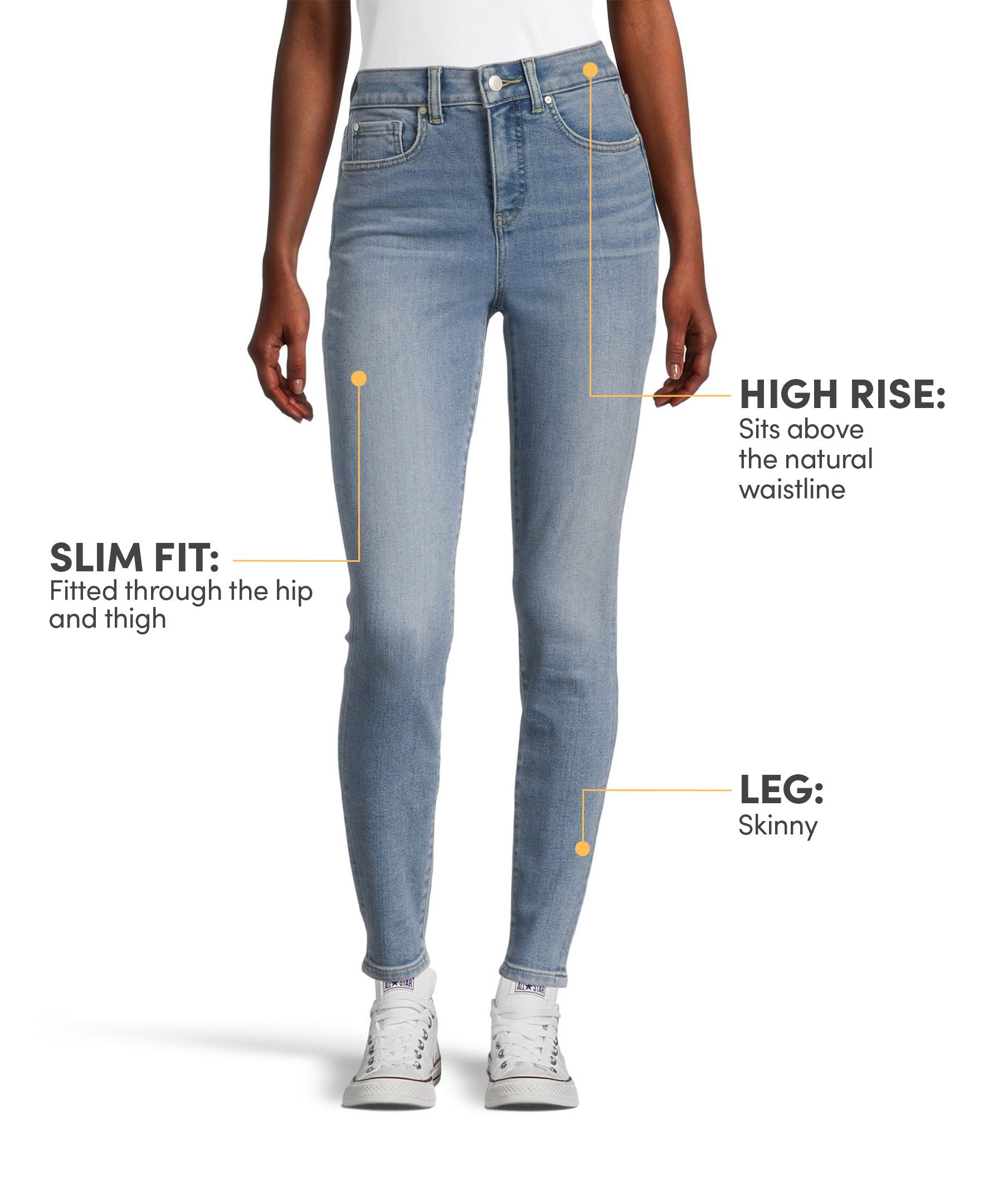 Denver Hayes Women's High Rise Skinny Jeans