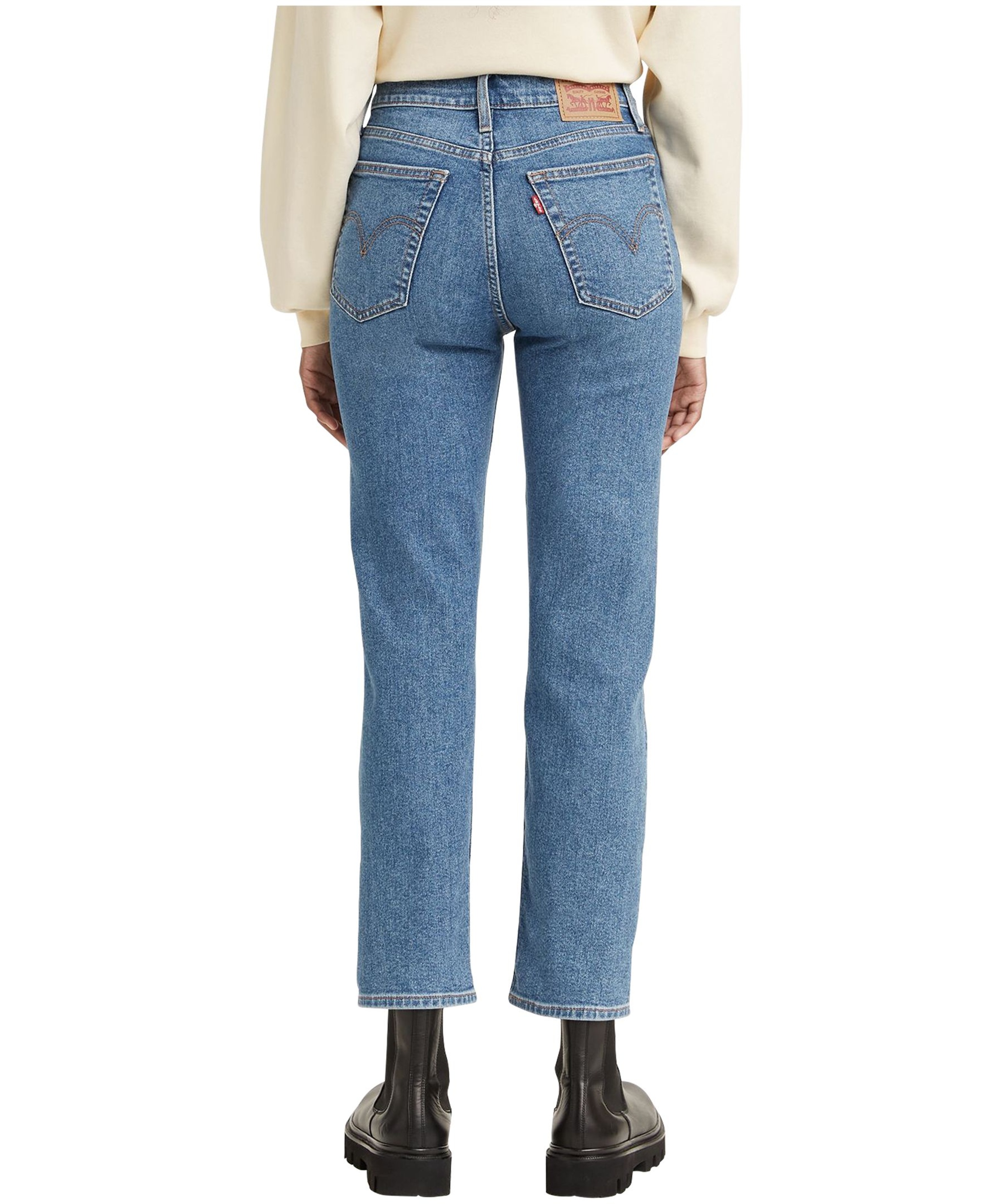 Levi's Women's Wedgie High Rise Straight Jeans Love In The Mist ...