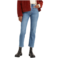 Levi's Women's Wedgie High Rise Straight Jeans Love In The Mist - Medium Stone Wash Front_Flat