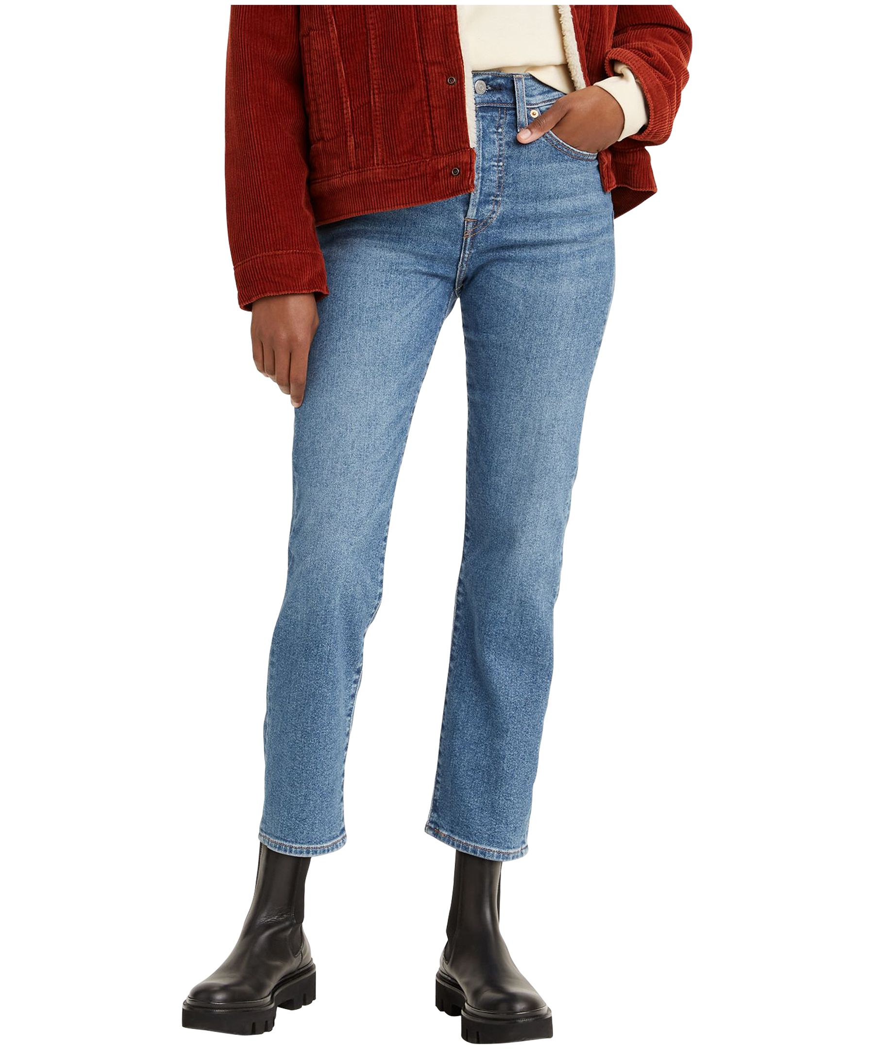 Levi's Women's Wedgie High Rise Straight Jeans Love In The Mist