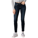 Jean moulant à taille mi-basse qui épouse les courbes pour femmes, Suki, Silver Front_Flat