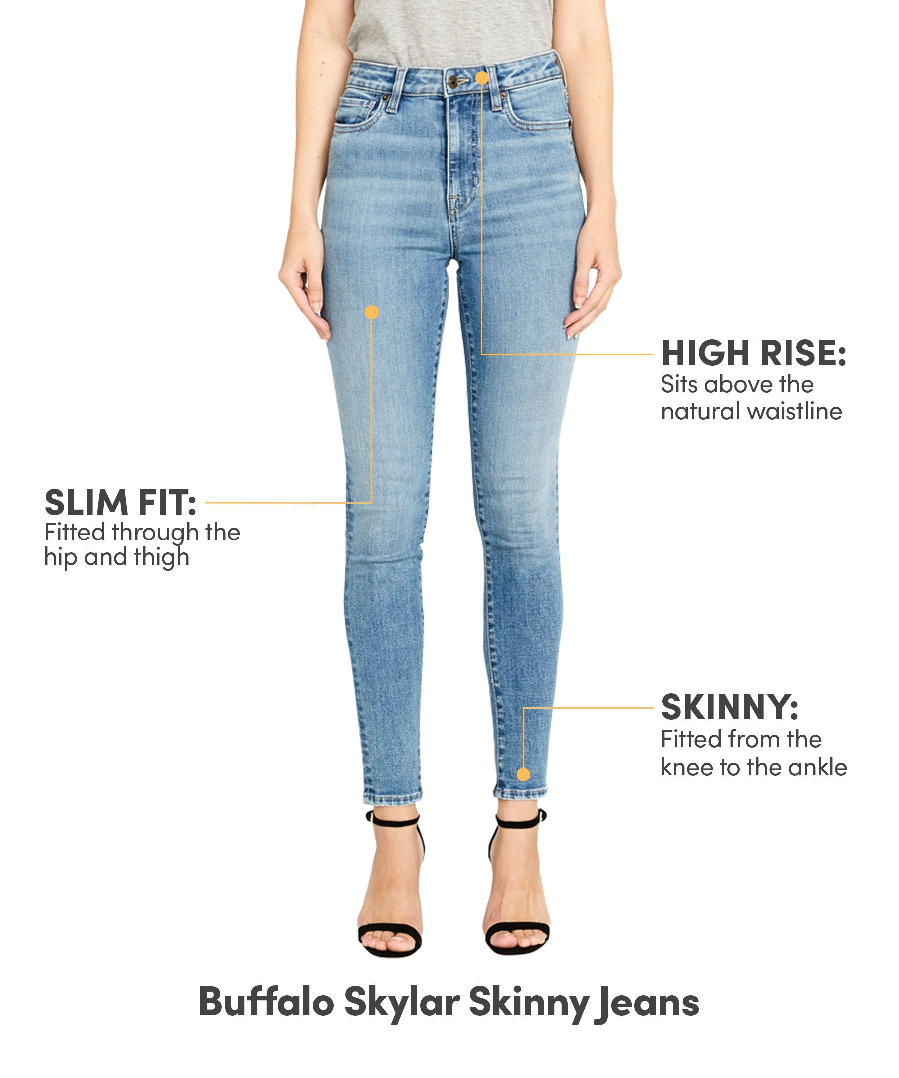 Buffalo Women's Skylar High Rise Skinny Jeans