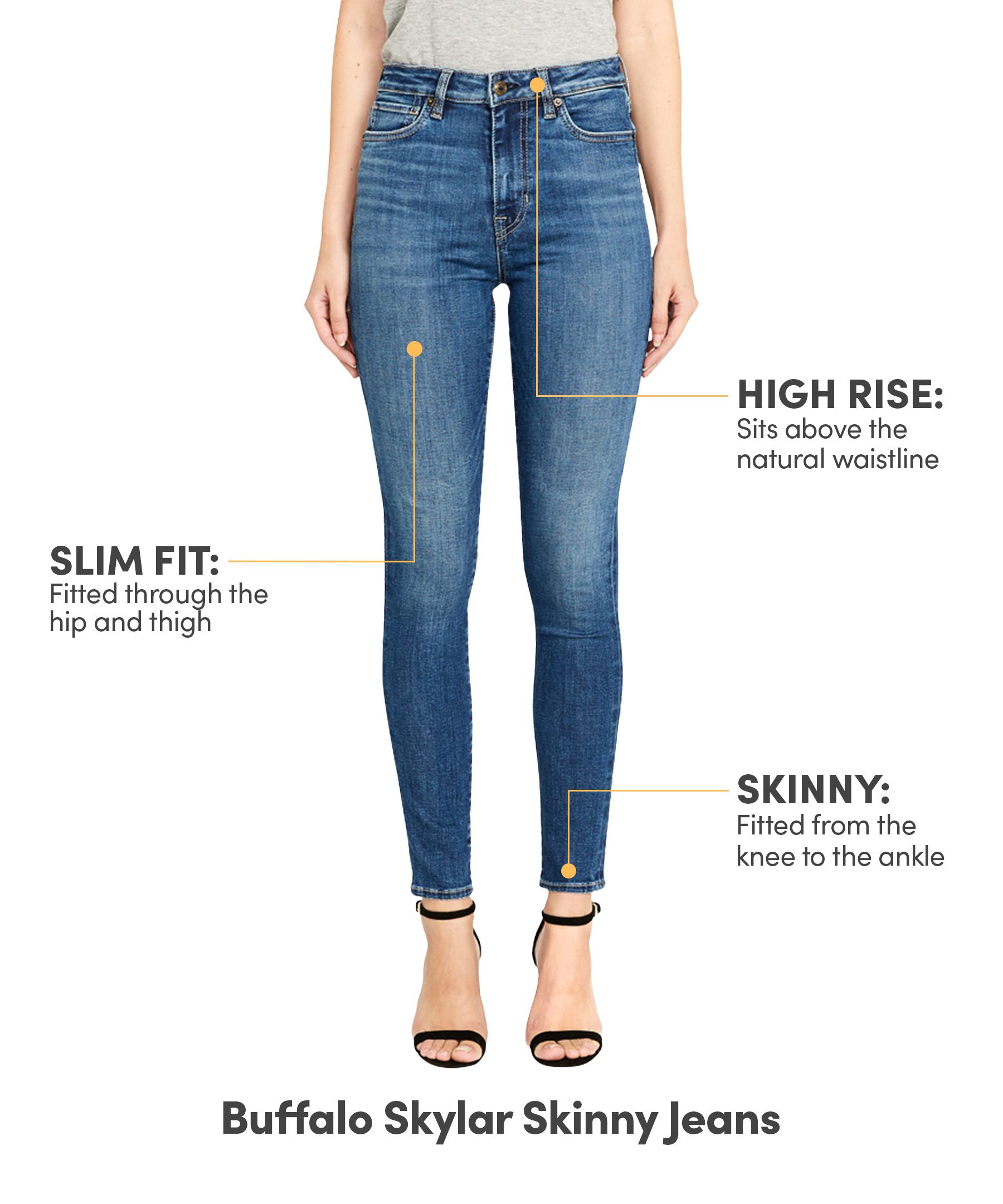 Buffalo Women's Skylar High Rise Skinny Jeans