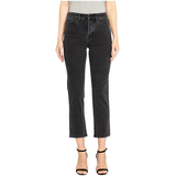 Buffalo Women's Jayden High Rise Straight Jeans - Black Front_Flat