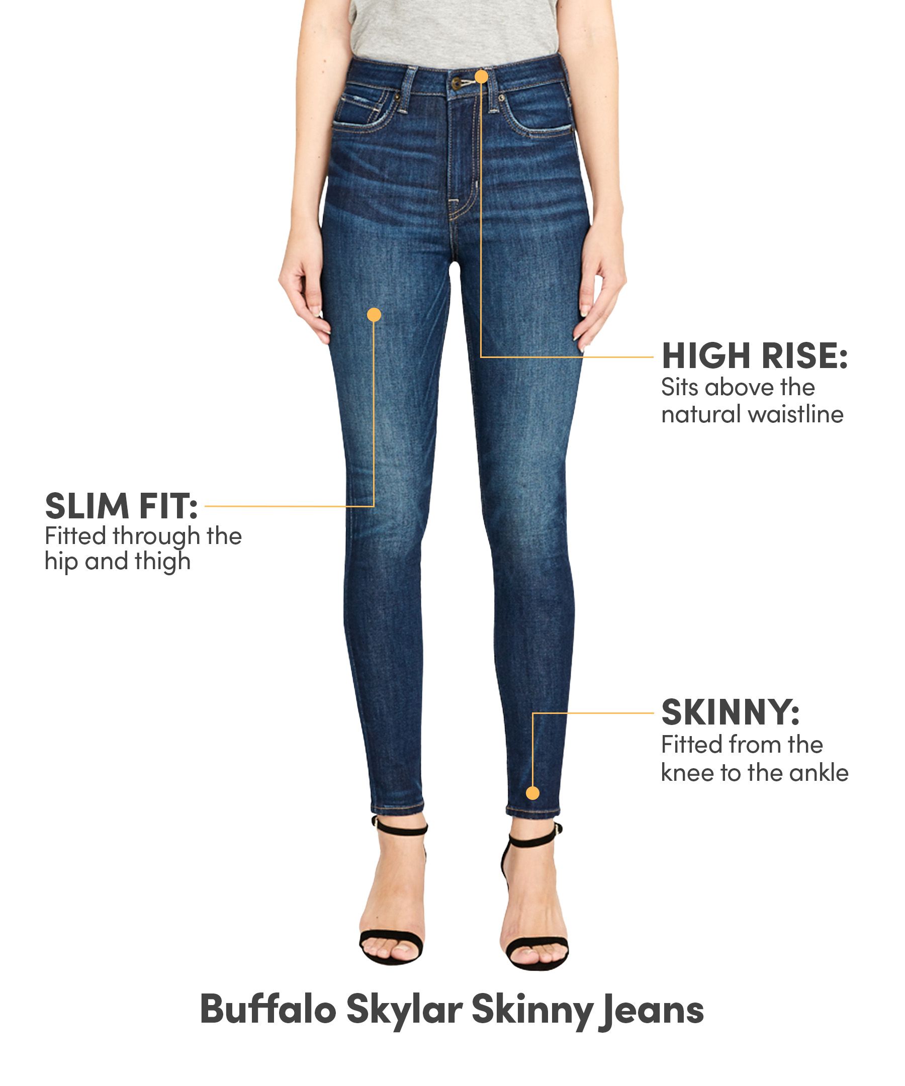 Buffalo Women's Skylar Hi Rise Skinny Jeans