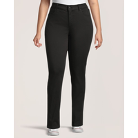 Jean qui épouse les courbes à taille mi-basse et à jambe droite pour femmes, Denver Hayes Front_Flat