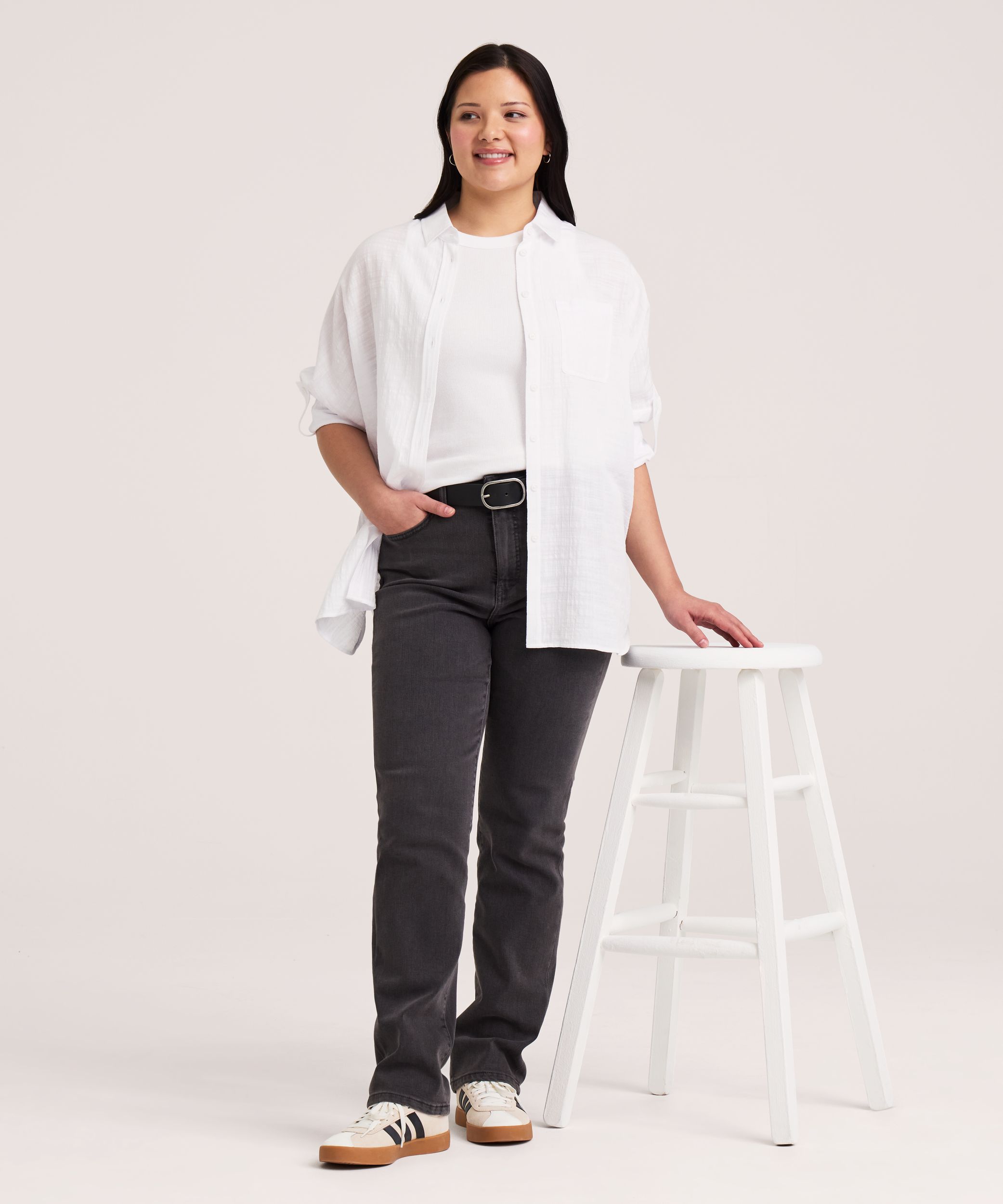 Denver Hayes Women's High Rise Straight Leg Jeans