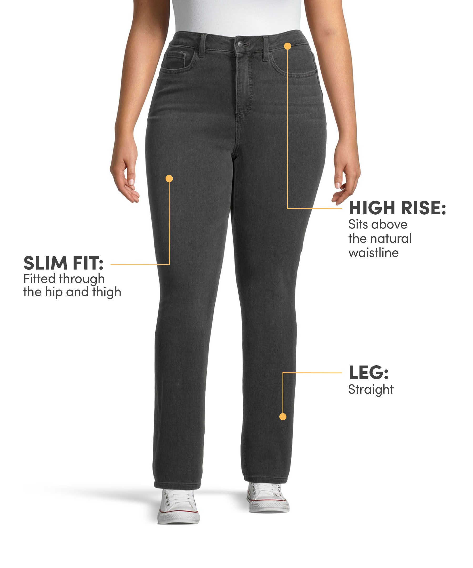 Denver Hayes Women's High Rise Straight Leg Jeans