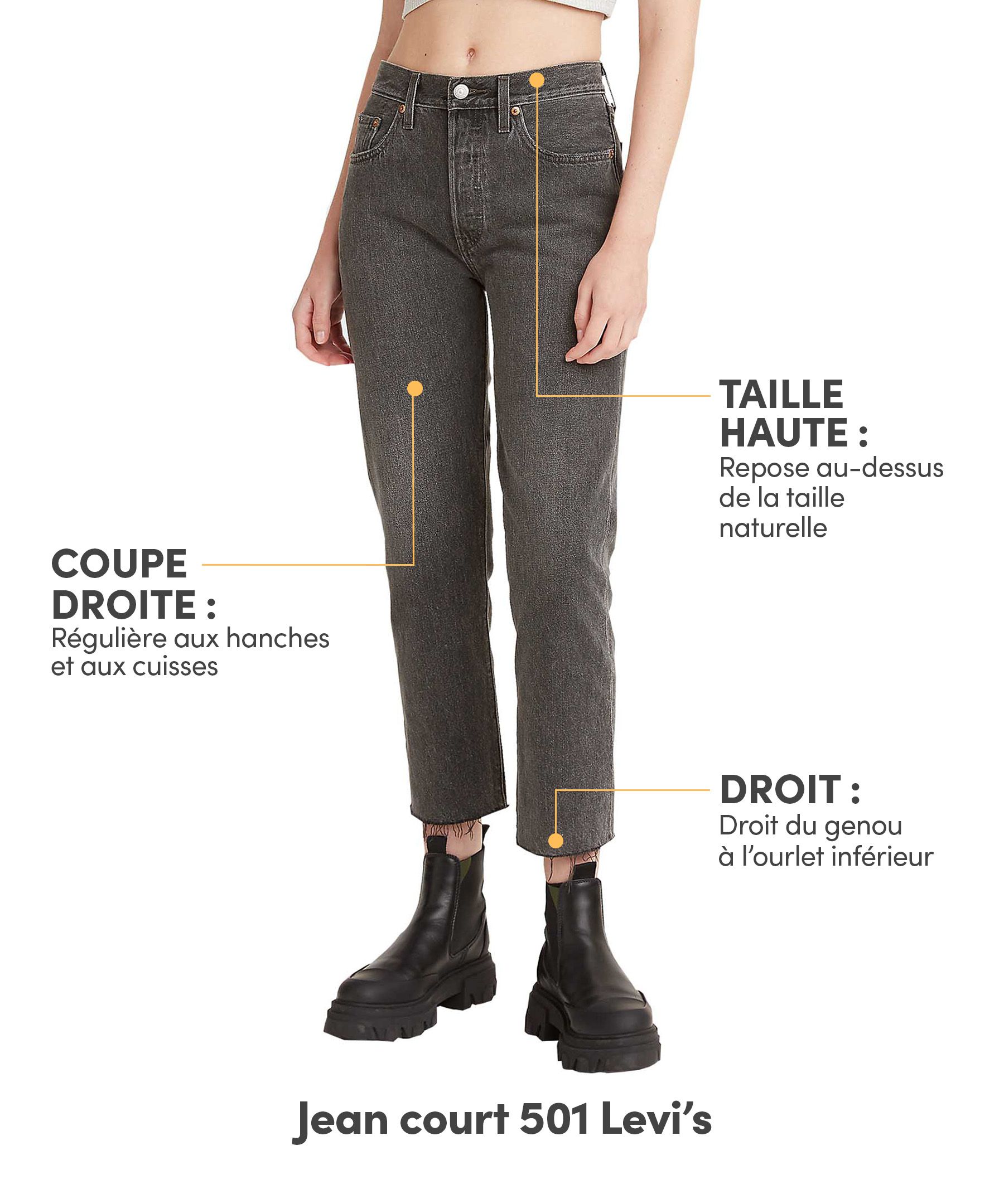 Jeans courts de grande hauteur pour femmes, 501, Levi’s
