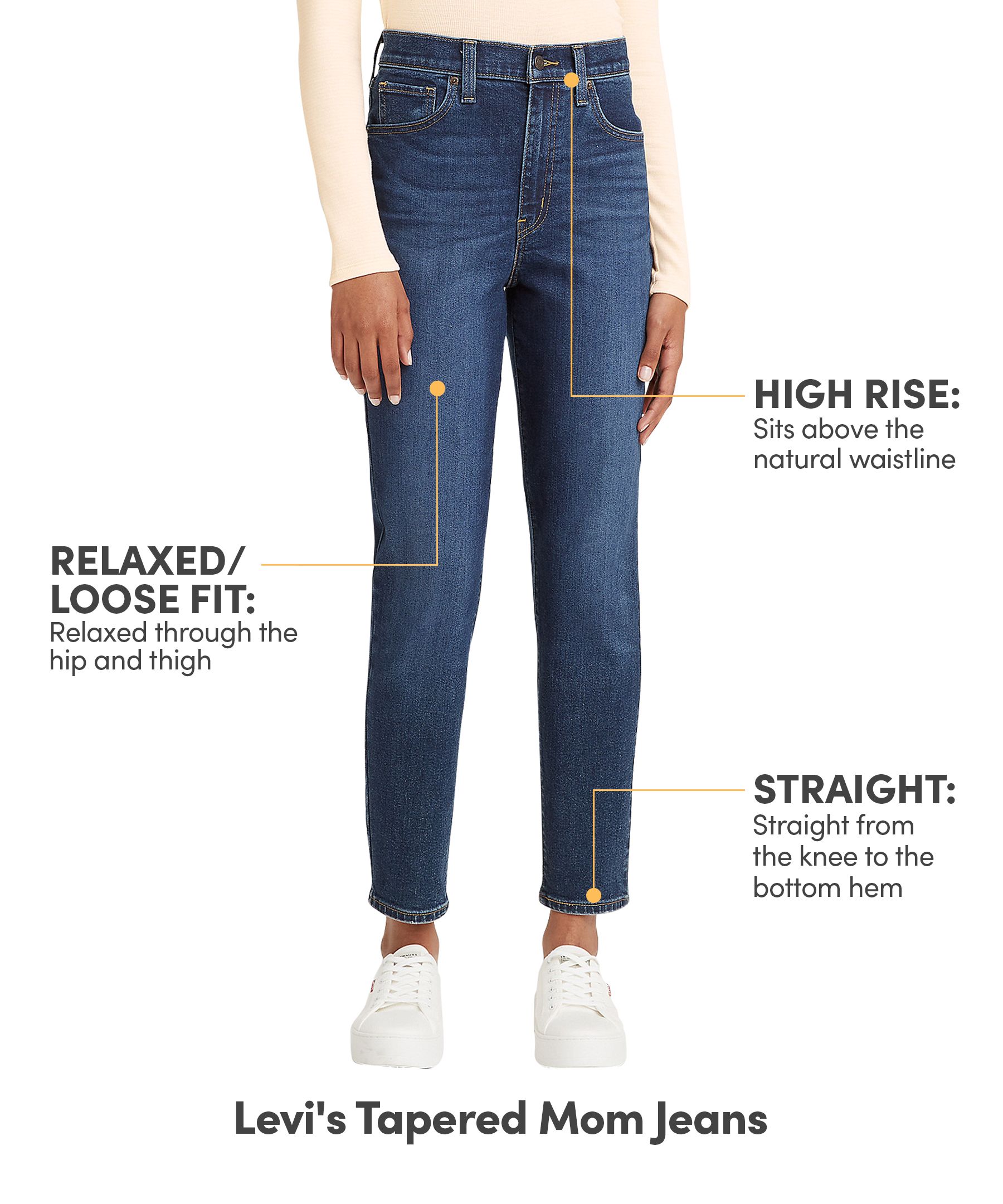 Levi's Women's High Rise Tapered Leg Mom Jeans