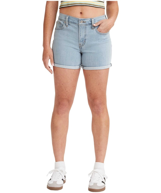 Levi's Short mi-long à taille mi-basse et à coupe étroite pour femmes