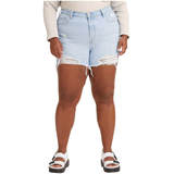 Levi's Women's 501 Cut Off Hem High Rise Shorts - Plus Size Front_Flat