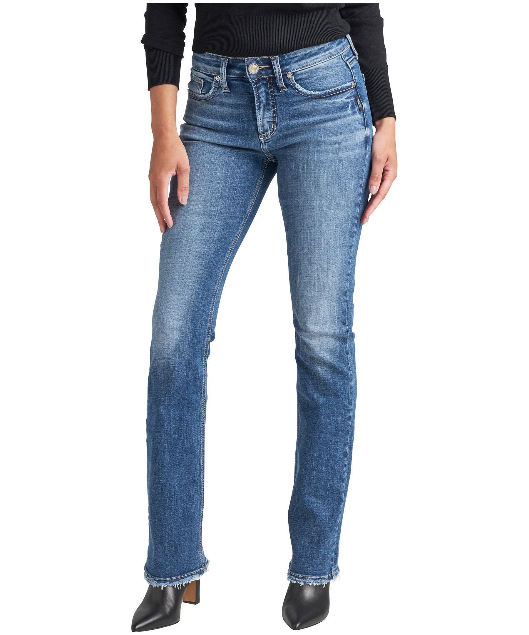 Silver Women's Suki Mid Rise Slim Bootcut Jeans Mark's