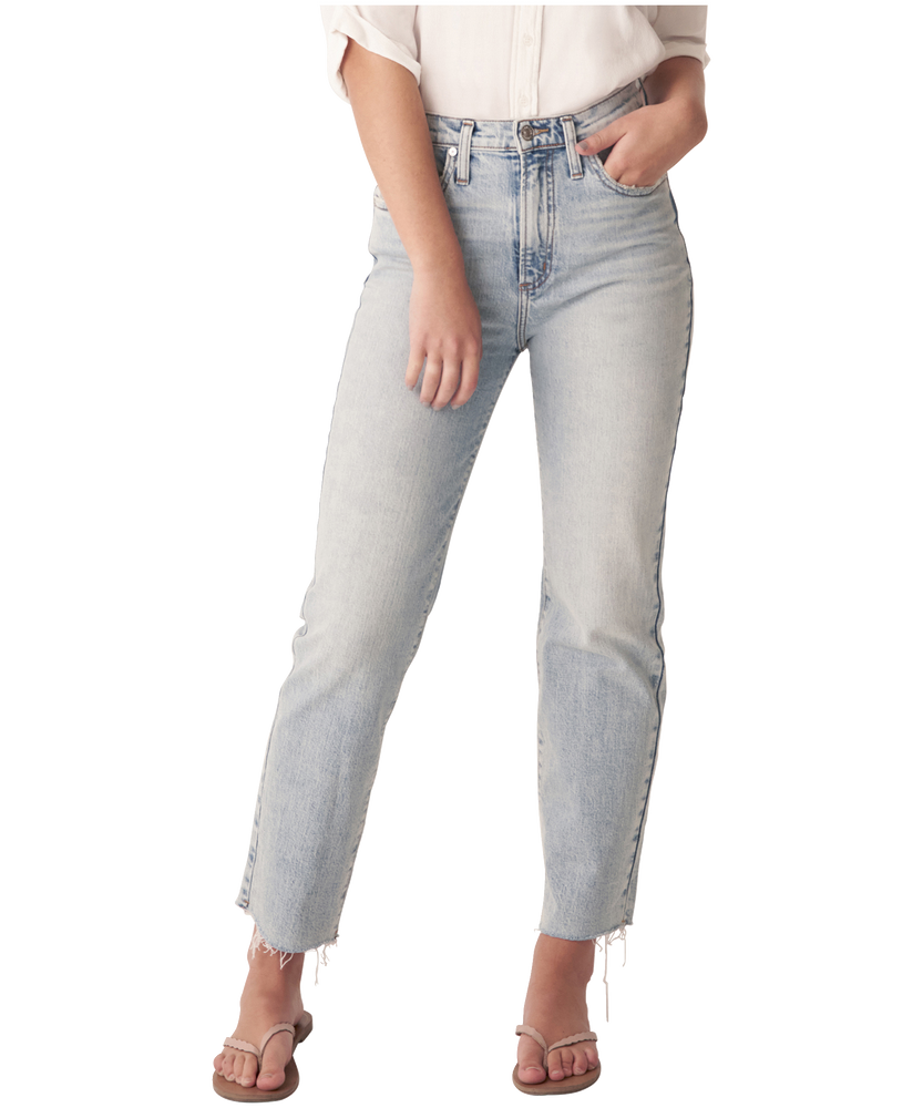 Silver Women's Highly Desirable High Rise Straight Leg Jeans | Marks